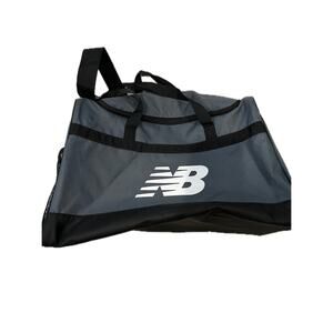 New Balance Medium Gray Black Gym Bag 18"x12"x12"